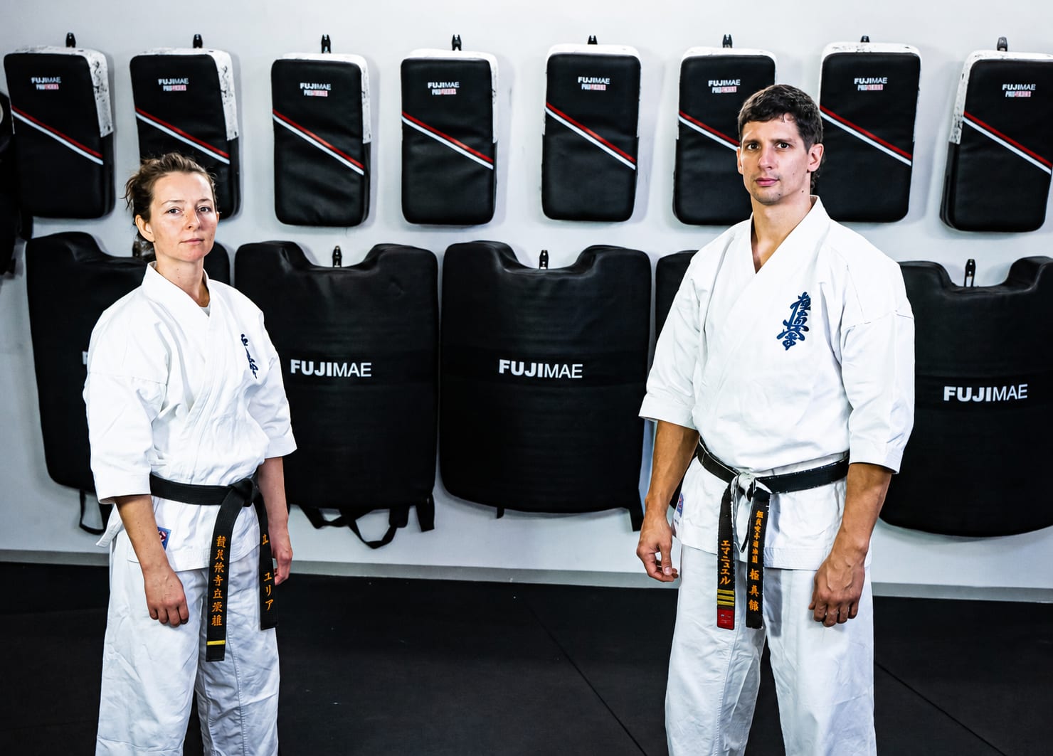 Iuliia und Emanuel Lebo im Gi im K.O.DOJO